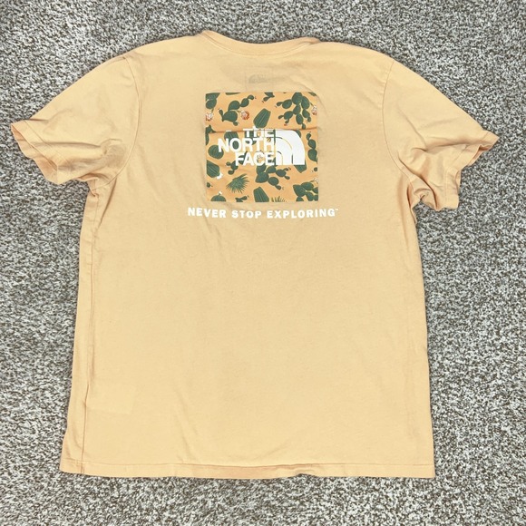 North Face Shirt Womens Large Orange Cactus Graphic Tee Hiking Outdoor Gorp - Picture 6 of 9